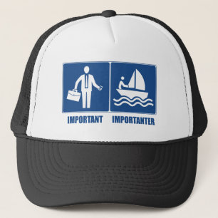 Casquette Le Travail Est Important, La Voile Est Importante