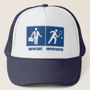Casquette Le Travail Est Important, Le Tennis Est Important