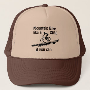 Casquette Le vélo de montagne aiment une fille