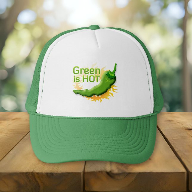 Casquette Le vert est CHAUD (Créateur téléchargé)