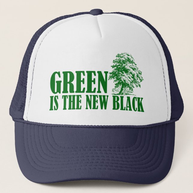 Casquette Le vert est le nouveau noir (Devant)