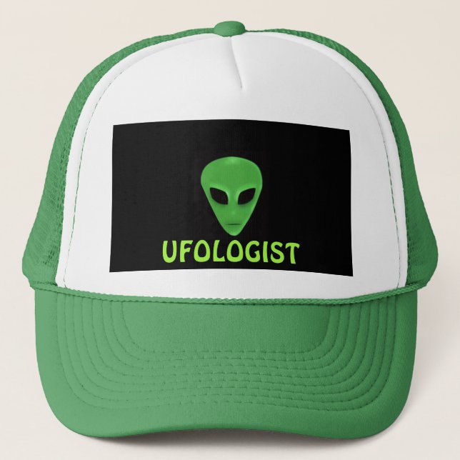 Casquette Le visage Alien de Little Green Man (Devant)