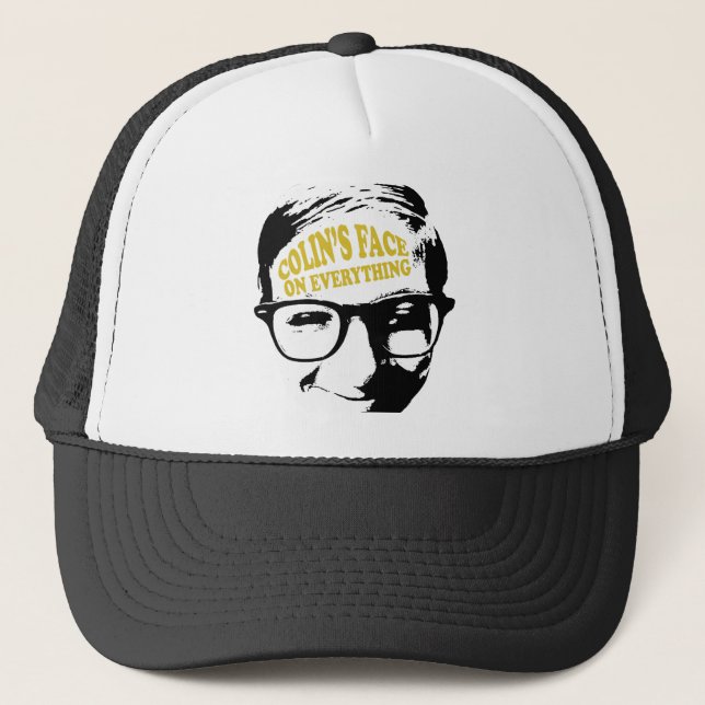 Casquette Le visage de Colin sur tout rétro conception de (Devant)