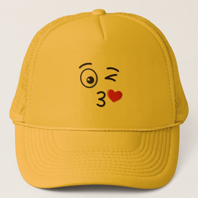 Casquette Le visage Jetant un baiser (Devant)