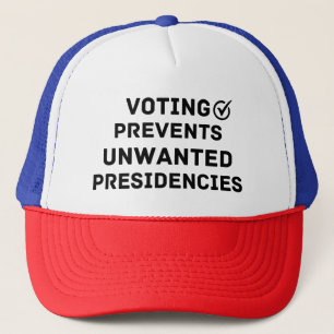 Casquette Le vote empêche les présidences indésirables Cadea