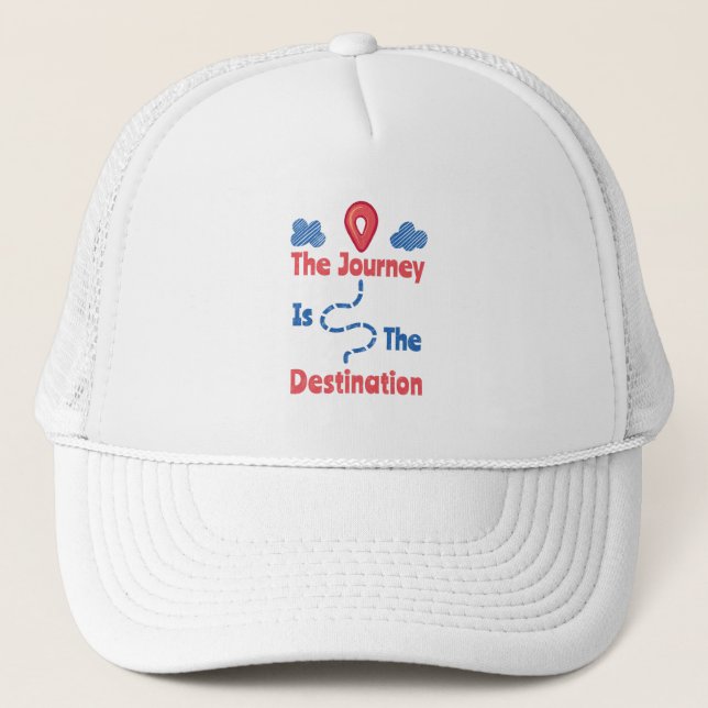 Casquette Le voyage est la destination (Devant)