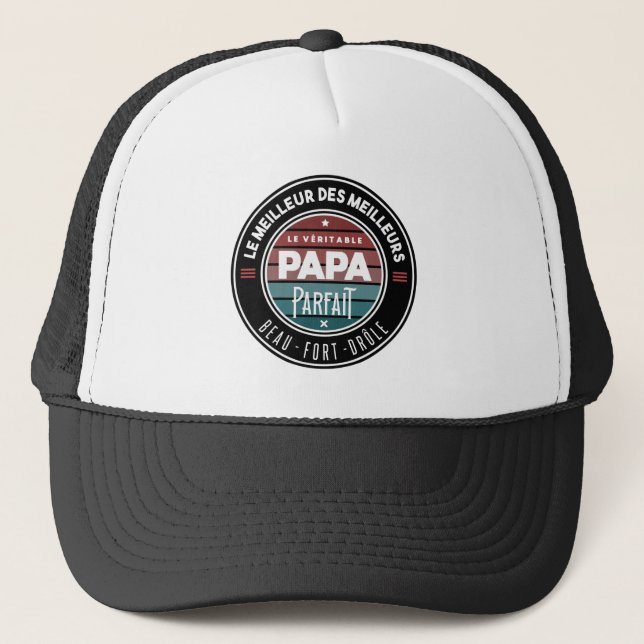 Casquette Le vrai papa (Devant)