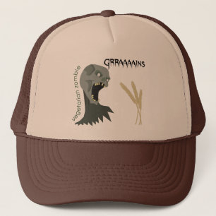 Casquette Le zombi végétarien veut Graaaains !