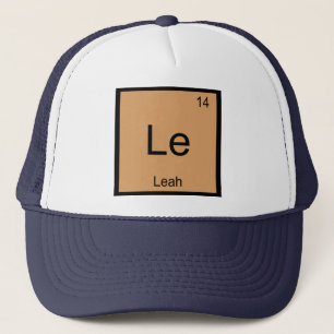 Casquette Leah Name Chimistry, Élément Tableau périodique