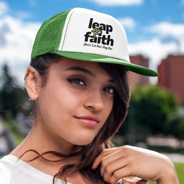 Casquette Leap Of Faith Ne laissez pas la peur arrêter votre (Créateur téléchargé)