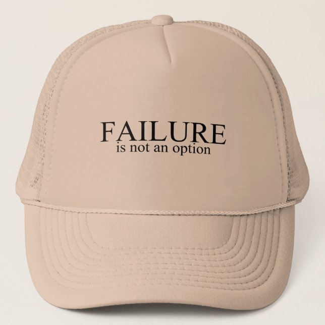 Casquette L'échec n'est pas une option (Devant)