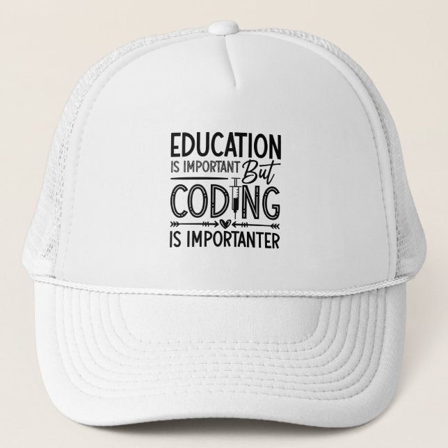 Casquette L'éducation Médicale sur le codeur est important C (Devant)