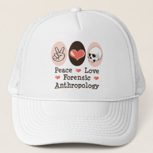 Casquette légal d'anthropologie d'amour de paix