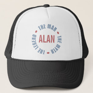 Casquette Légende de mythe d'homme d'Alan personnalisable