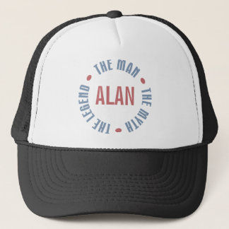 Casquette Légende de mythe d'homme d'Alan personnalisable