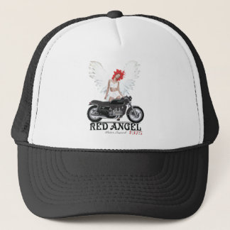Casquette Légende rouge de moteur de coureur de café d'ange