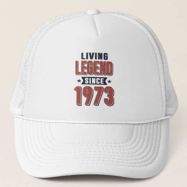 Casquette Légende vivante depuis 1973 Cadeau d'anniversaire (Devant)
