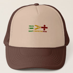 Casquette l'égualité est plus grande que la division