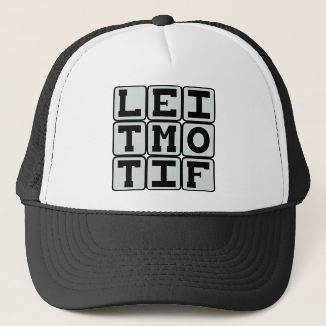 Casquette Leitmotif, thème musical récurrent (Devant)