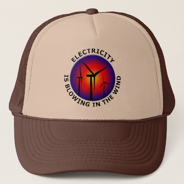 Casquette L'électricité souffle dans le vent (Devant)