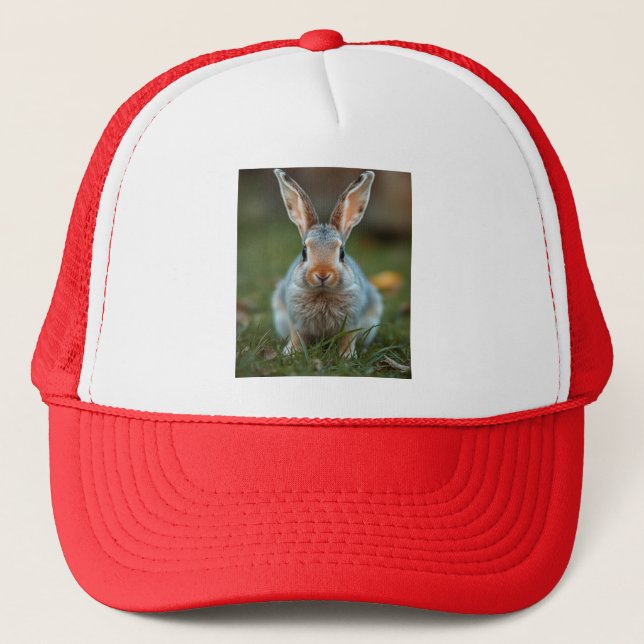 Casquette "L'élégance bleue : le lapin russe" (Devant)
