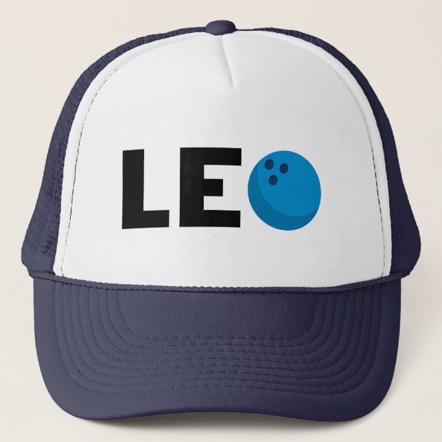 Casquette Leo bowling camionneur chapeau (Devant)