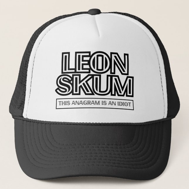 Casquette Leon Skum | Cet Anagram Est Un Idiot (Devant)
