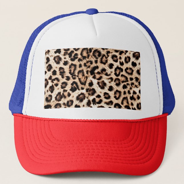 Casquette Leopard Design Motif : Wild Elegance. (Devant)