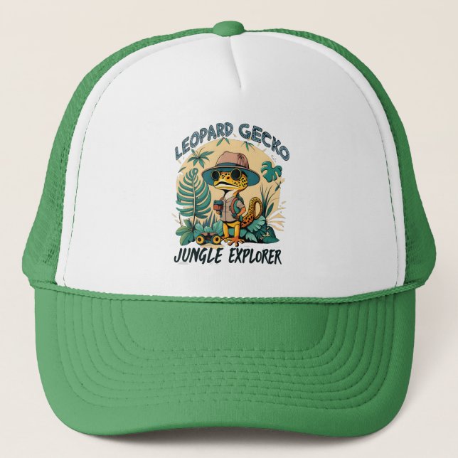 Casquette Leopard Gecko Jungle Explorer : Aventure sauvage (Devant)