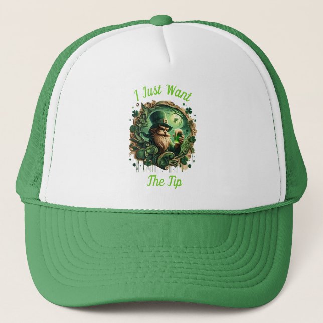 Casquette Leprechaun Whimsical Savourer Une pinte (Devant)
