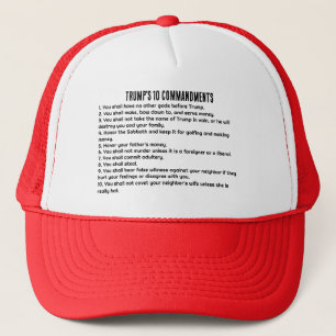Casquette Les 10 commandements de Trump