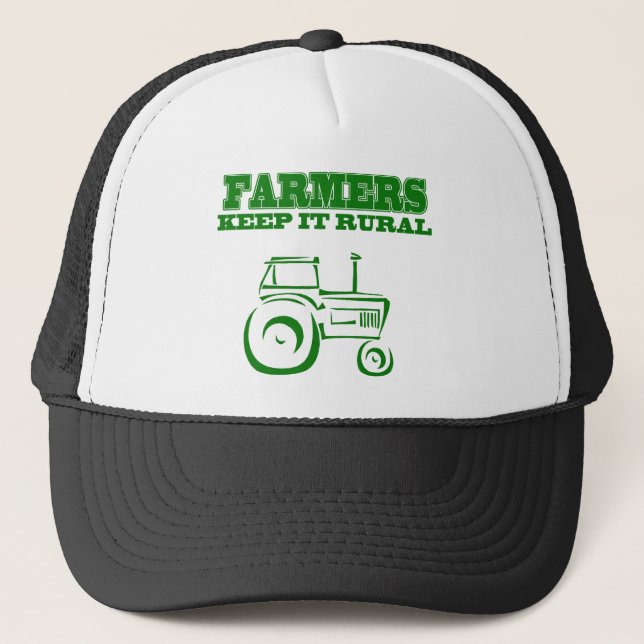 Casquette Les agriculteurs le maintiennent rural (Devant)