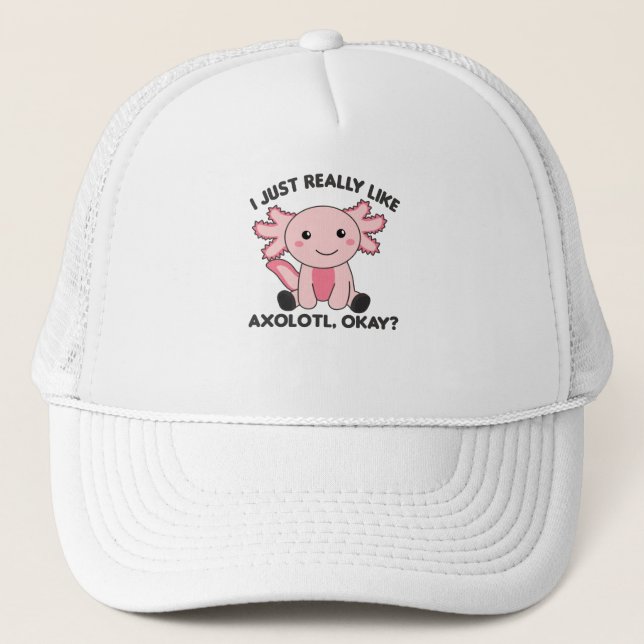 Casquette Les Amateurs D'Axolotl Les Beaux Animaux Pour Les  (Devant)