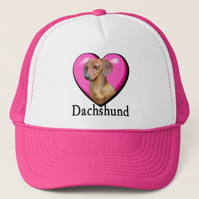 Casquette Les amateurs de Dachshund Valentines (Devant)