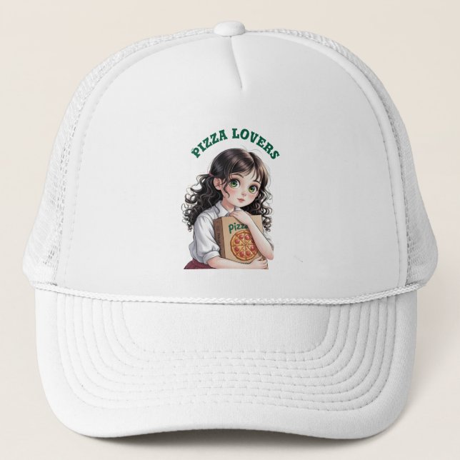 Casquette Les amateurs de pizzas (Devant)