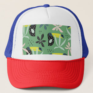Casquette Les animaux de la jungle, les éléments tropicaux, 