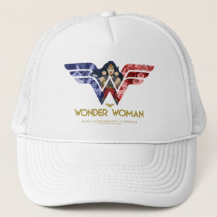 Casquette Les armes croisées de Wonder Woman dans le logo