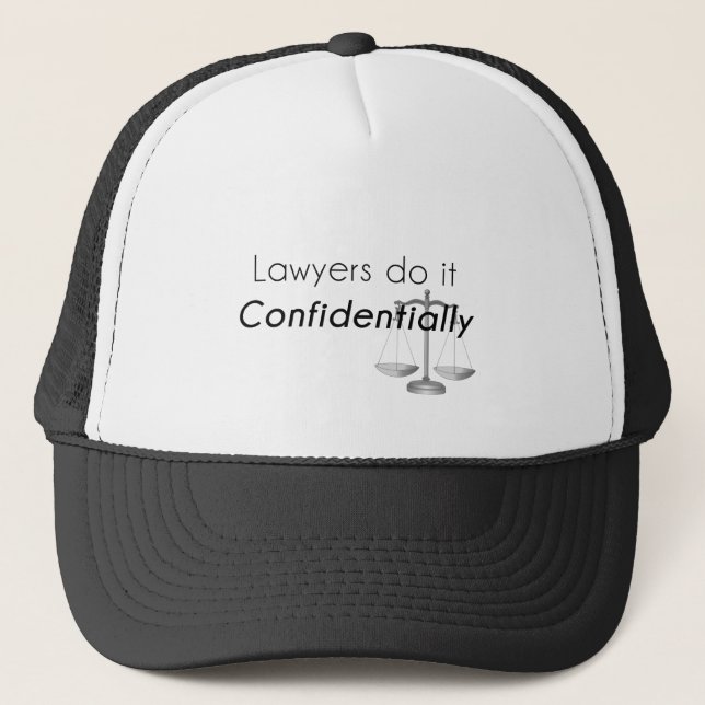 Casquette Les avocats le font confidentiellement (Devant)