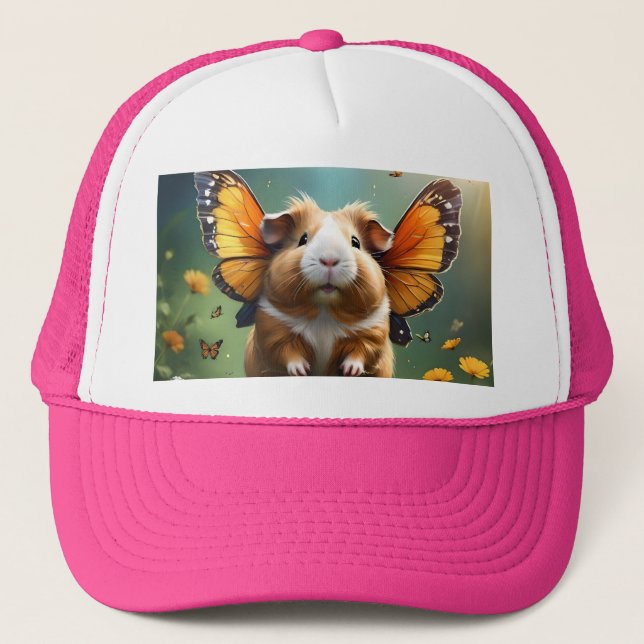 Casquette "Les batteuses : Le Cochon De Guinée prend son env (Devant)