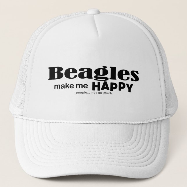 Casquette Les beagles Me Rendent Heureux (Devant)