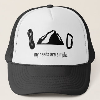 Casquette Les besoins simples (escalade de roche)