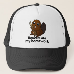 Casquette Les castors ont mangé mon travail