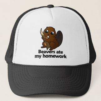 Casquette Les castors ont mangé mon travail