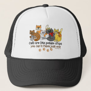 Casquette Les chats sont comme des chips