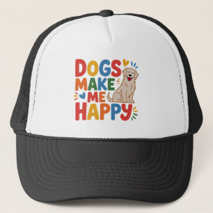 Casquette Les chiens me rendent heureux Citation Inspirante