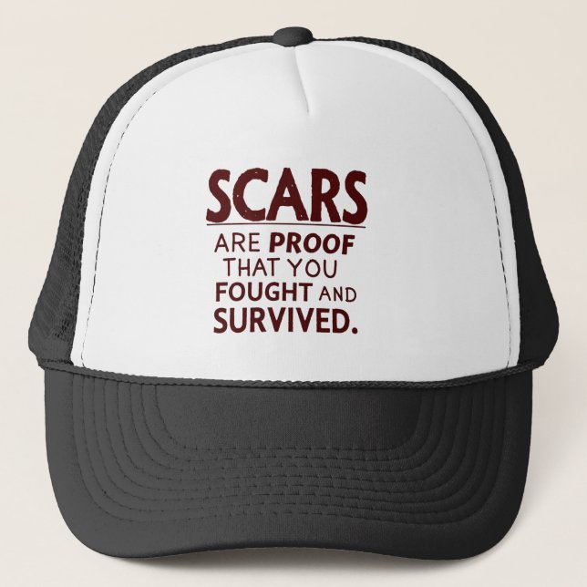 Casquette Les cicatrices de la survie (Devant)