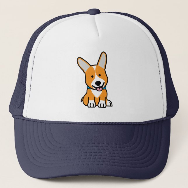 Casquette Les Corgis de corgi poursuivent le Pembroke (Devant)