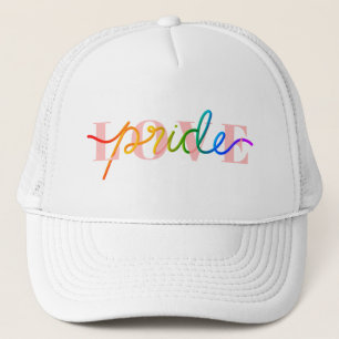 Casquette Les couleurs arc-en-ciel de la Fierté d'amour sur 