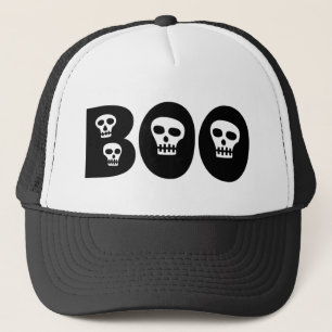 Casquette Les Crânes d'Halloween "Boo"