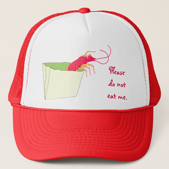 Casquette Les crevettes dans le sac en papier (Devant)